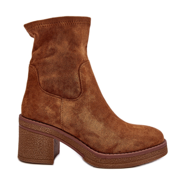 Women's Camel Argastis High Heel Ankle Boots brown