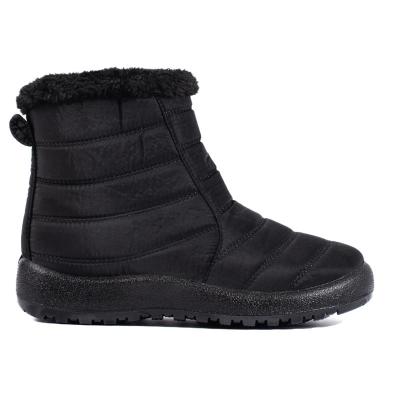 W. Potocki Black women's over-the-ankle snow boots by Potocki