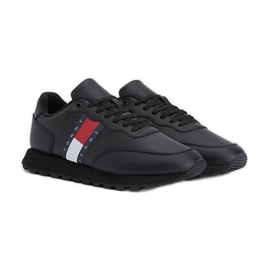 Tommy Hilfiger Leather Runner Ess M shoes EM0EM008980GK black