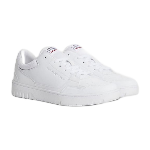 Tommy Hilfiger Basket Core Leather M shoes FM0FM04727YBS white Tommy Hilfiger Basket Core Leather M shoes FM0FM04727YBS white