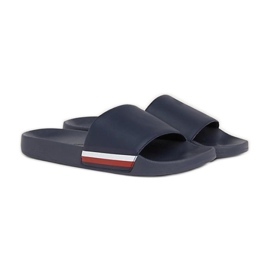 Tommy Hilfiger Corporate Hilfiger Pool Slide M FM0FM04853DW5 flip-flops blue Tommy Hilfiger Corporate Hilfiger Pool Slide M FM0FM04853DW5 flip-flops blue