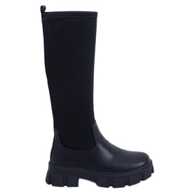 Aytes Black Boots with Pouch Aytes Black Boots with Pouch