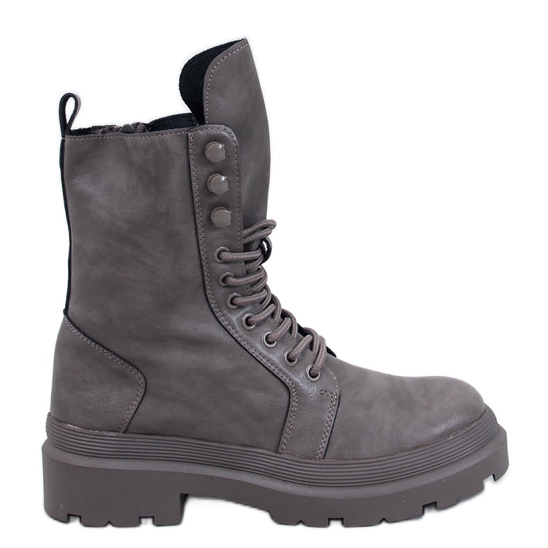 Lace-up ankle boots with Kinchs Grigio protector grey