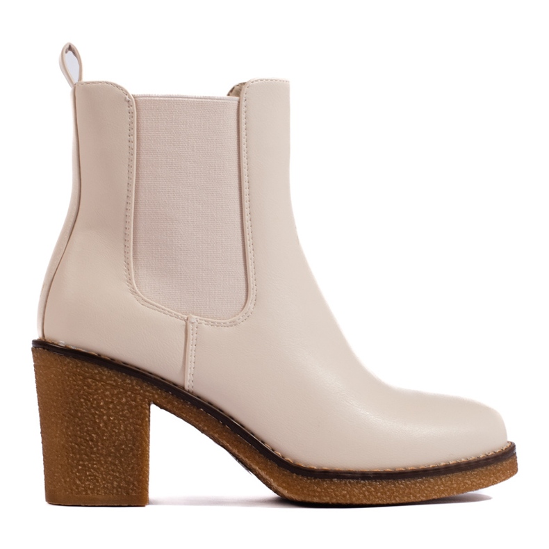 Classic beige Shelovet ankle boots