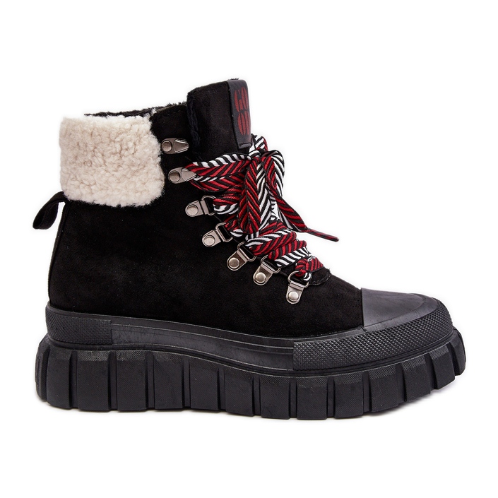 Insulated Trapper Boots On A Thick Sole, Black Ralotta Insulated Trapper Boots On A Thick Sole, Black Ralotta