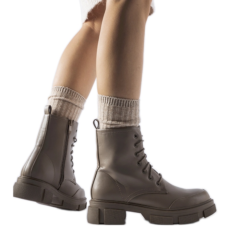 Gray and brown insulated Cunningham workers Gray and brown insulated Cunningham workers