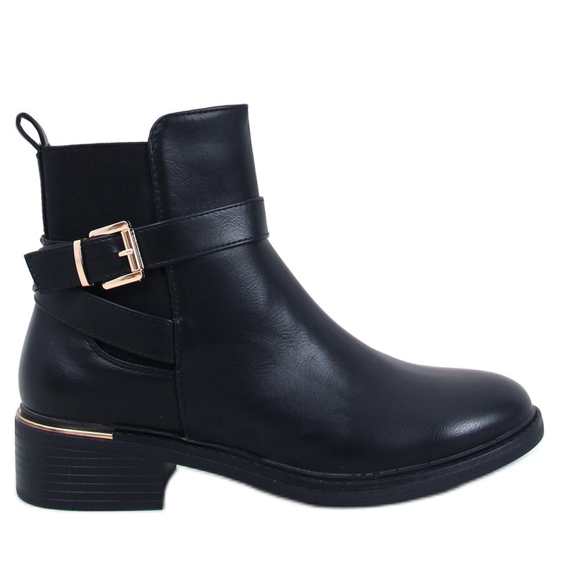 Classic Chelsea boots with a buckle, Cowans Black Classic Chelsea boots with a buckle, Cowans Black
