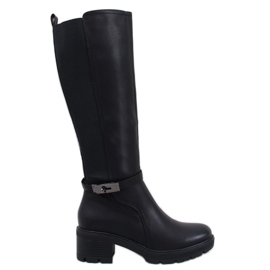 Philips Black high-heeled boots