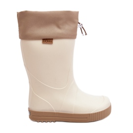 Lemigo Wave Gokids 983 Children's Wellington Boots with Collar, Beige Lemigo Wave Gokids 983 Children's Wellington Boots with Collar, Beige