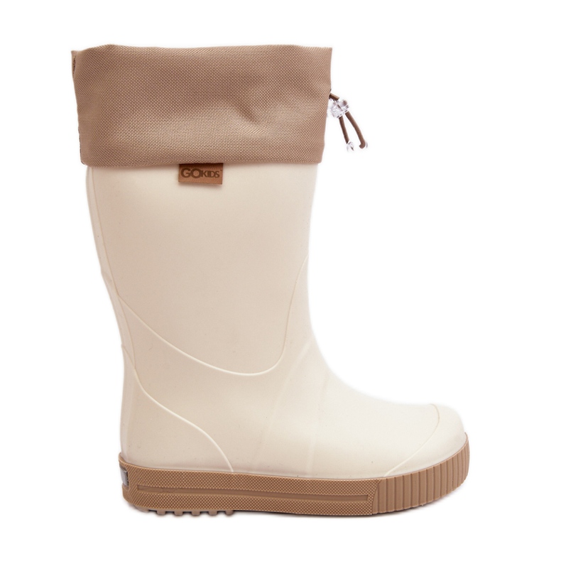 Lemigo Wave Gokids 983 Children's Wellington Boots with Collar, Beige