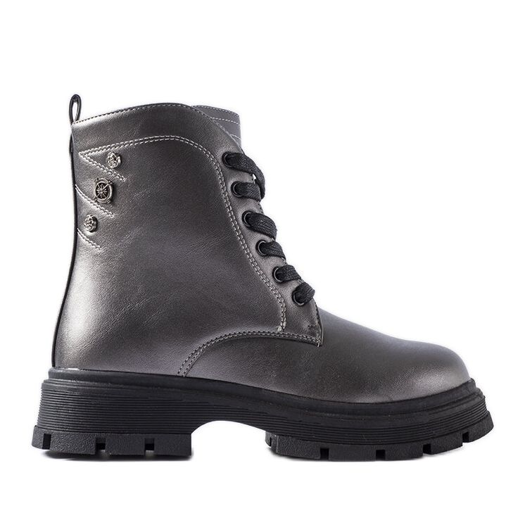 Graphite insulated girls' boots by Basara grey Graphite insulated girls' boots by Basara grey