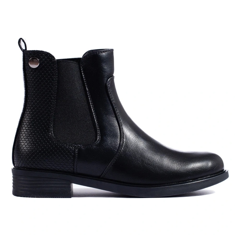 Shelovet black women's Chelsea boots
