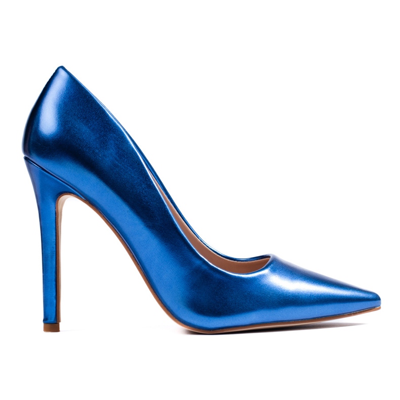 Metallic blue Shelovet pumps