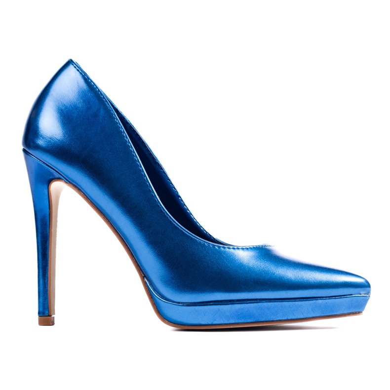 Blue Shelovet high heel pumps violet