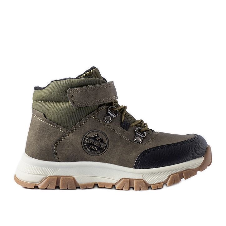 Green insulated children's boots by Tolomeo Green insulated children's boots by Tolomeo