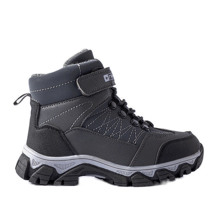 Gray insulated Crispino children's boots grey
