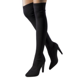 Black fabric Virginia boots Black fabric Virginia boots