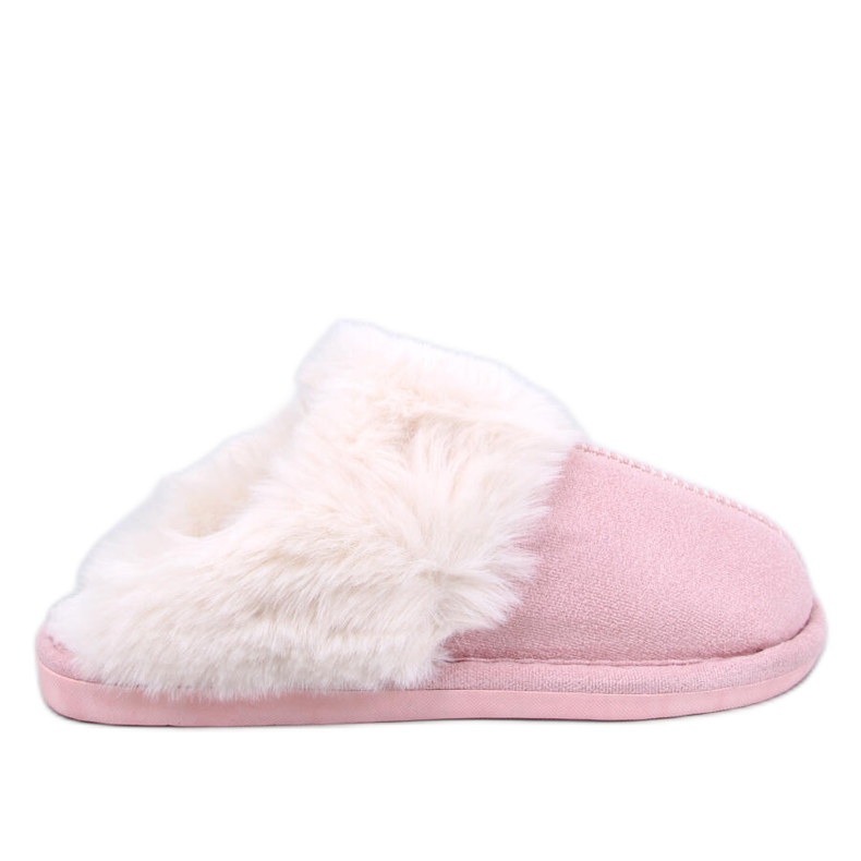Otteys Pink women's slippers with fur