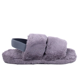Rhodes Gray women's slippers with elastic band grey Rhodes Gray women's slippers with elastic band grey