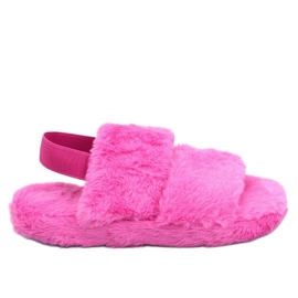 Women's slippers with elastic Rhodes Fuchsia pink Women's slippers with elastic Rhodes Fuchsia pink