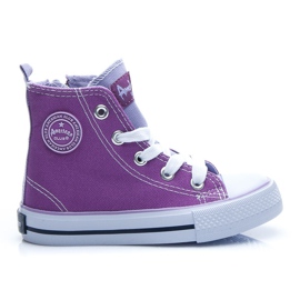 American Club Sneakers for girls purple