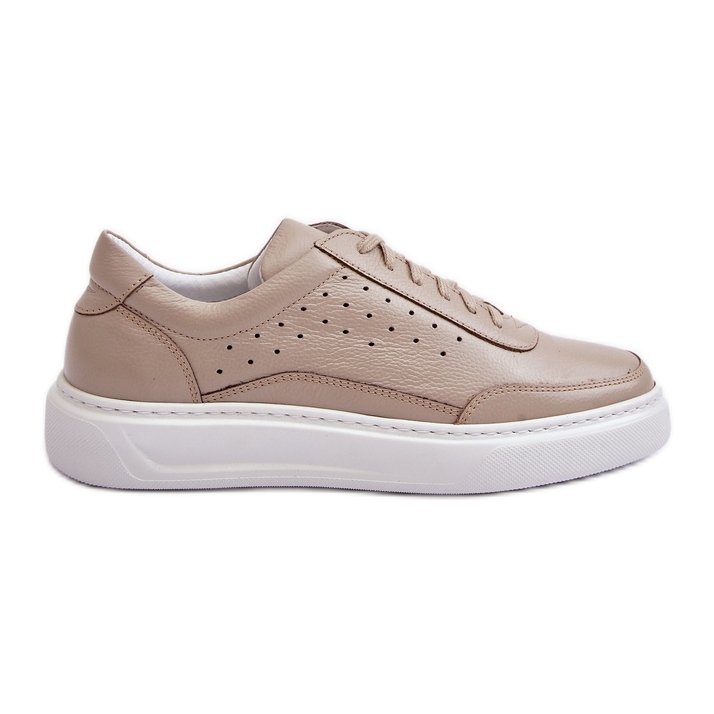 Men's Leather Sports Shoes Zazoo 1544 Beige Men's Leather Sports Shoes Zazoo 1544 Beige