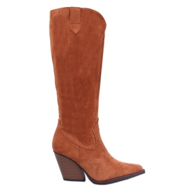 Russe Camel cowboy boots brown