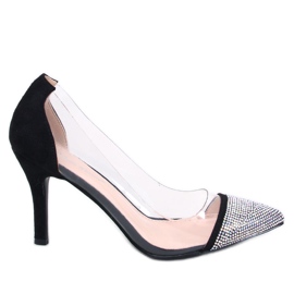 Briana Black women's transparent high heels