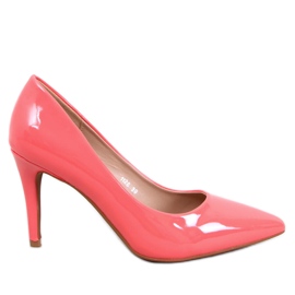 Manley Pink women's lacquered high heels