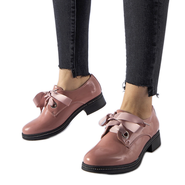 Pink shoes with Povegliano rhinestones