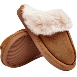 Children's slippers with fur Camel Befana brown