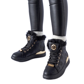 Black insulated Pielungo high sneakers Black insulated Pielungo high sneakers