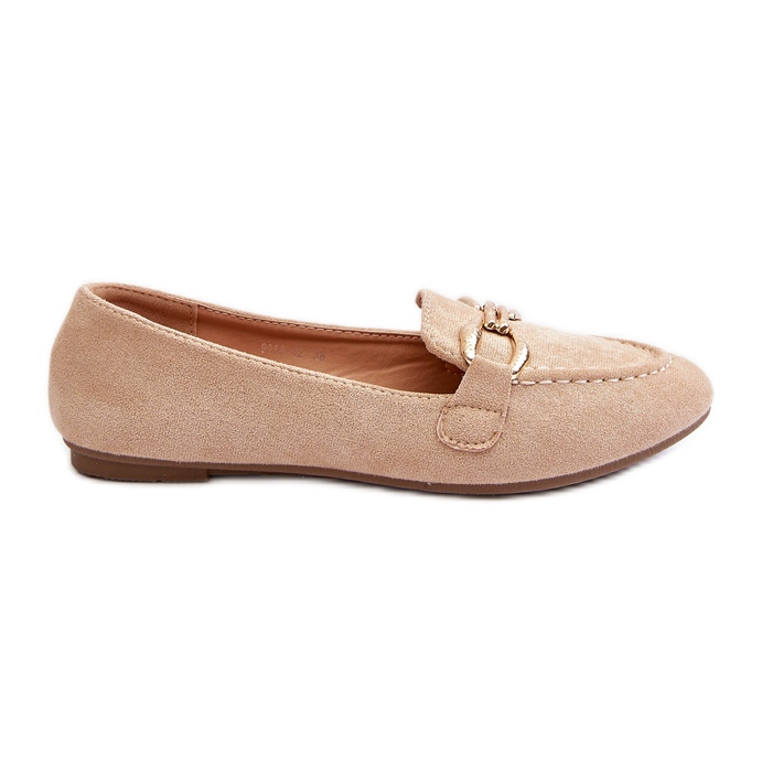 Women's Beige Ghana Loafers With Decoration Women's Beige Ghana Loafers With Decoration