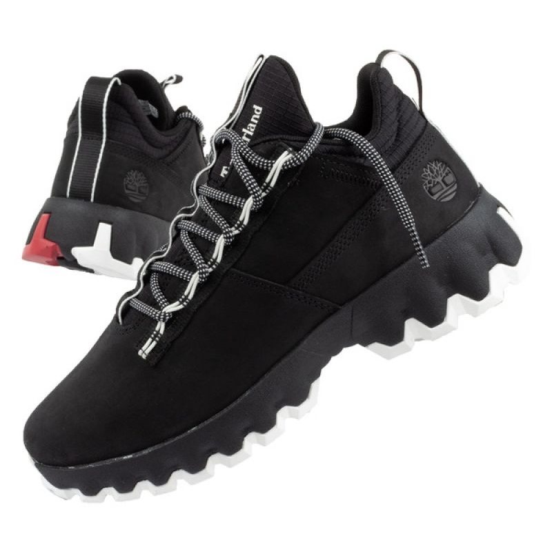 Black timberland sneaker boots hot sale