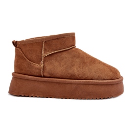 Women's Snow Boots With a Thick Sole Camel Caliksa brown