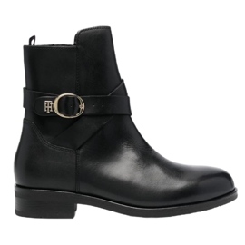 Tommy hilfiger oversized buckle flat boot online