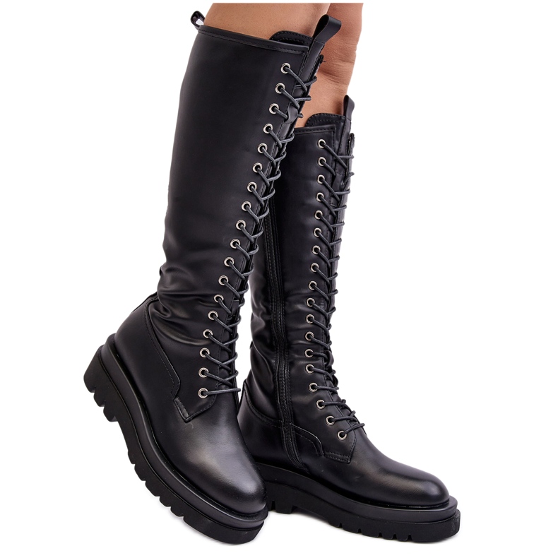Women's Over-the-Knee Insulated Over-The-Knee Boots, Black Lliclies