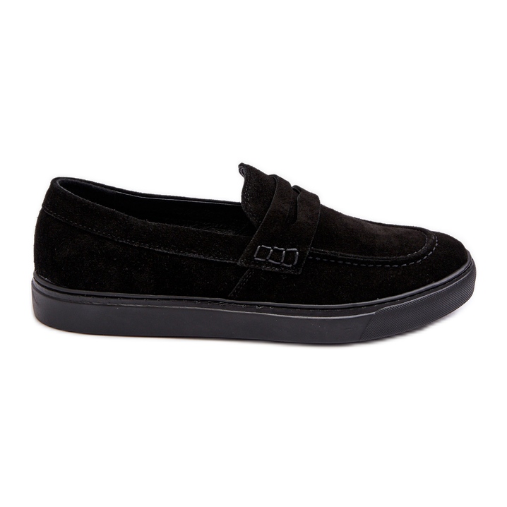 Suede Men's Loafers Zazoo 1574 Black Suede Men's Loafers Zazoo 1574 Black