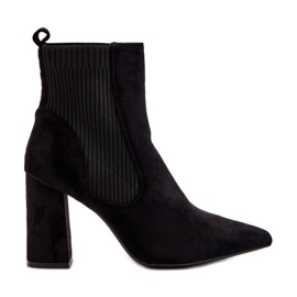 Women's High Heel Ankle Boots Black Tapara