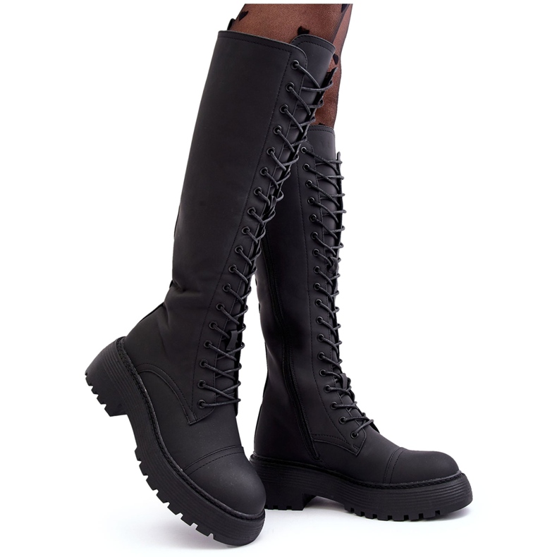 Seastar Black Bergdis Lace-up, Insulated Over-the-Knee Over-the-Knee Boots