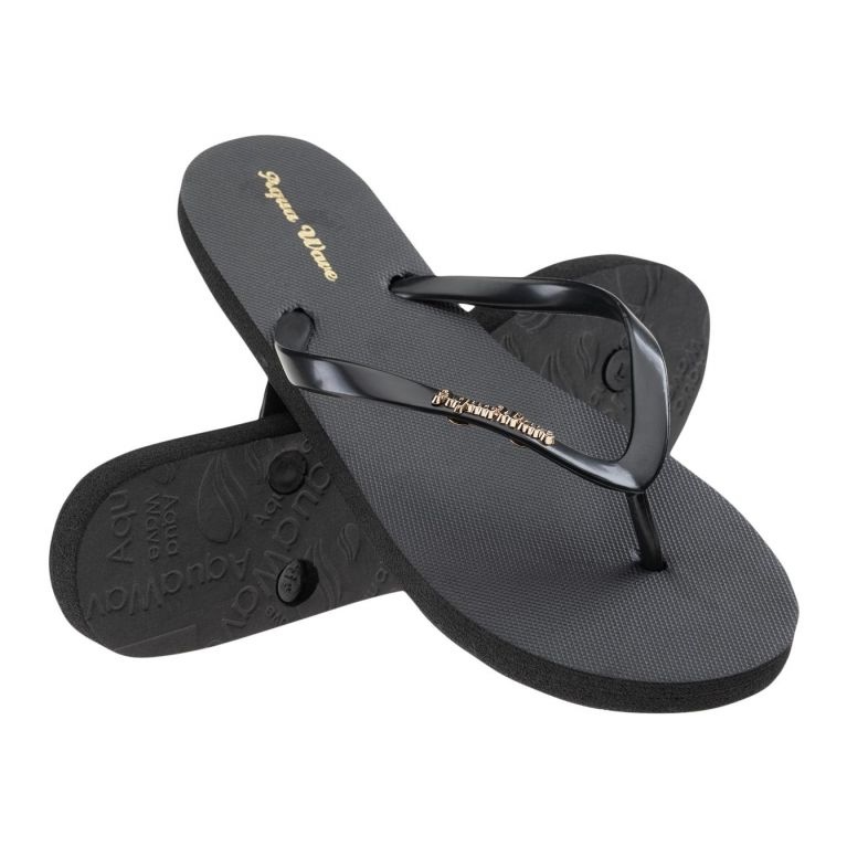 Aquawave Crystal Wmns Flip Flops W 92800347158 black KeeShoes