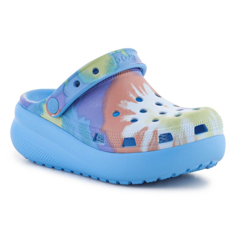 Crocs Classic Tie Dye Cutie Clog 208083-4KT foam slippers blue