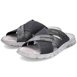 Comfortable Rieker M RKR581 gray flip-flops