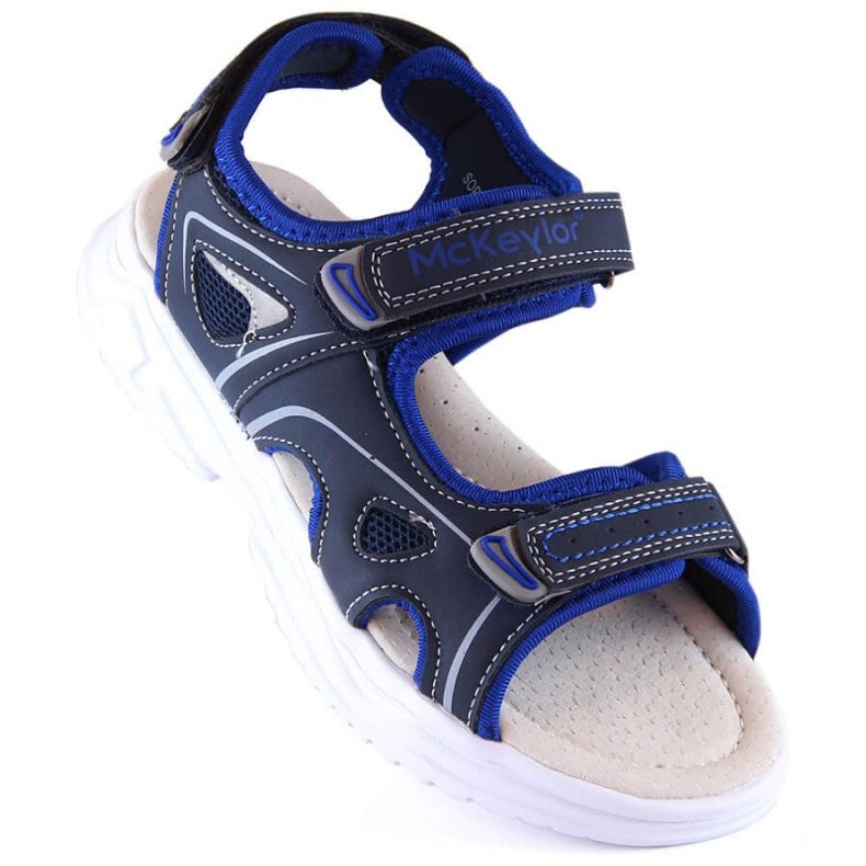 McKinley McKeylor Jr JAN229A Velcro sandals, navy blue