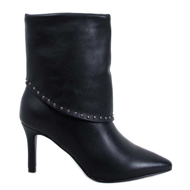 Wesh Black high-heeled ankle boots