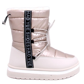 Archie Beige women's snow boots