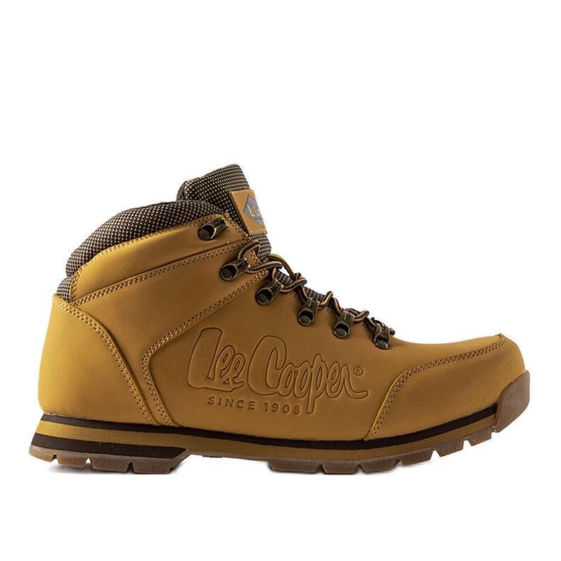 Brown leather shoes Lee Cooper LCJ-20-01-012 Brown leather shoes Lee Cooper LCJ-20-01-012