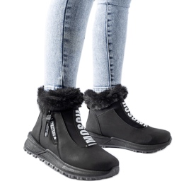 Black insulated high-top Oneglia sneakers Black insulated high-top Oneglia sneakers
