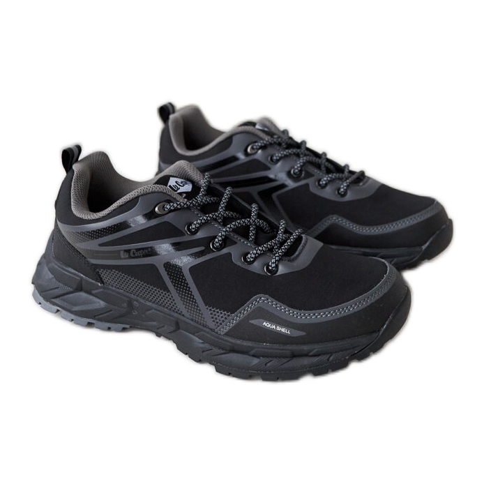 Lee cooper black sports shoes on sale