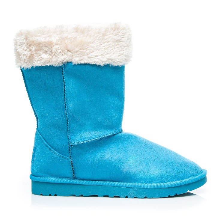Torna Blue Snow Boots with Fur KeeShoes